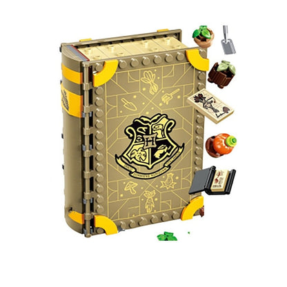 NEW Harris School Magic Castle Book Building Block Magical Knights Forbidden Forest Potterly Brick Toys For Kid Children Gifts Jurassic Bricks