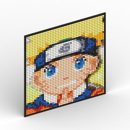 Naruto Sasuke Kakashi Uchiha Itachi Akatsuki Gaara Pein Lee Kurama Pixel Art Building Blocks Brick Decoration Mosaic DIY Toys Jurassic Bricks
