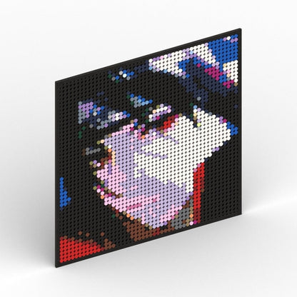 Naruto Sasuke Kakashi Uchiha Itachi Akatsuki Gaara Pein Lee Kurama Pixel Art Building Blocks Brick Decoration Mosaic DIY Toys Jurassic Bricks