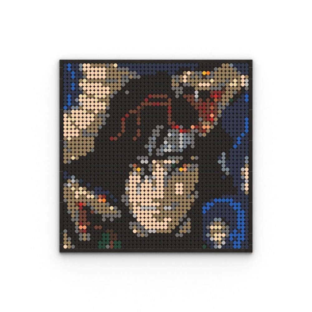 Naruto Sasuke Kakashi Uchiha Itachi Akatsuki Gaara Pein Lee Kurama Pixel Art Building Blocks Brick Decoration Mosaic DIY Toys Jurassic Bricks