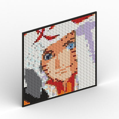 Naruto Sasuke Kakashi Uchiha Itachi Akatsuki Gaara Pein Lee Kurama Pixel Art Building Blocks Brick Decoration Mosaic DIY Toys Jurassic Bricks