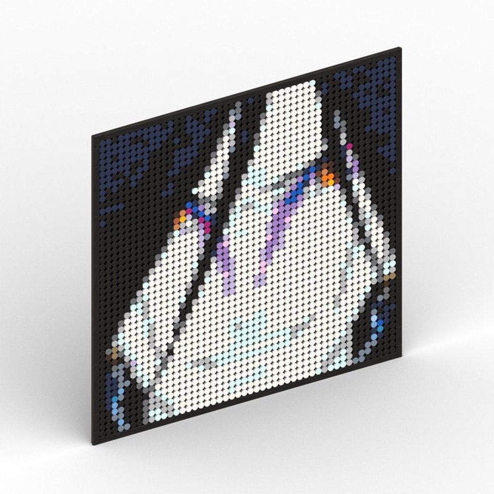 Naruto Sasuke Kakashi Uchiha Itachi Akatsuki Gaara Pein Lee Kurama Pixel Art Building Blocks Brick Decoration Mosaic DIY Toys Jurassic Bricks