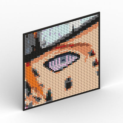 Naruto Sasuke Kakashi Uchiha Itachi Akatsuki Gaara Pein Lee Kurama Pixel Art Building Blocks Brick Decoration Mosaic DIY Toys Jurassic Bricks