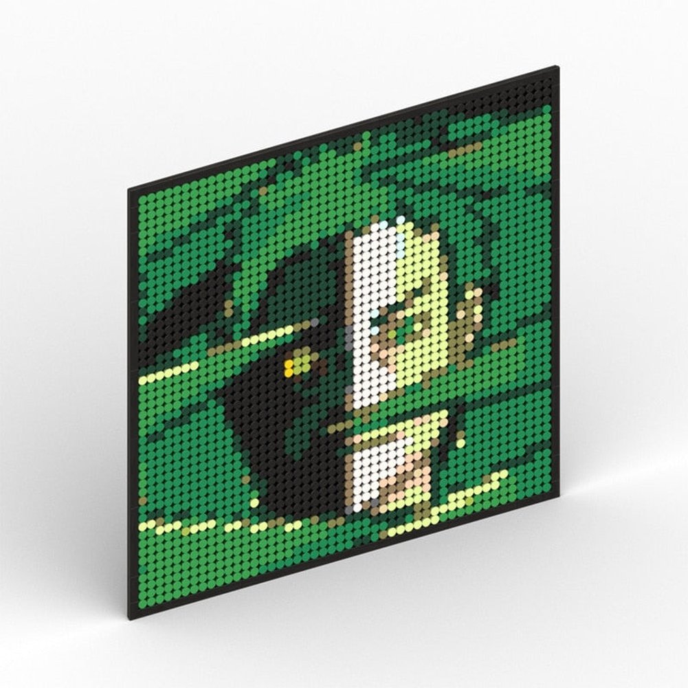 Naruto Sasuke Kakashi Uchiha Itachi Akatsuki Gaara Pein Lee Kurama Pixel Art Building Blocks Brick Decoration Mosaic DIY Toys Jurassic Bricks