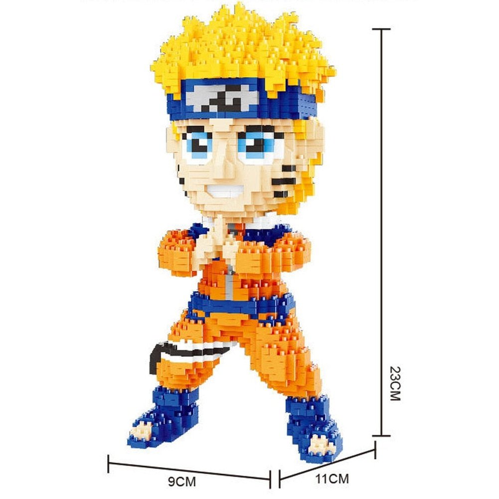 Naruto Series Of Micro-Particle Building Blocks Creative Puzzle Assembly Toy Kakashi Naruto Sasuke Educational Anime Model Toy Jurassic Bricks