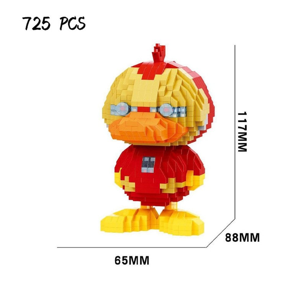 New Avengers Iron Man Duck a variety of cartoon model small building blocks puzzle set educational toy gift for children Jurassic Bricks