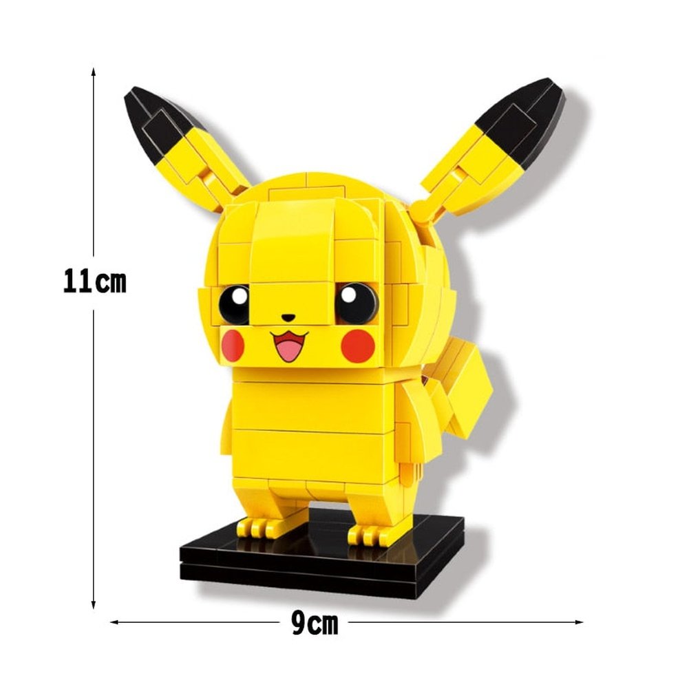 New Classic Anime Pokemon Center House Pikachu Greninja Mewtwo Charizard Venusaur Building Blocks Bricks Sets Model DIY Toy Gift Jurassic Bricks