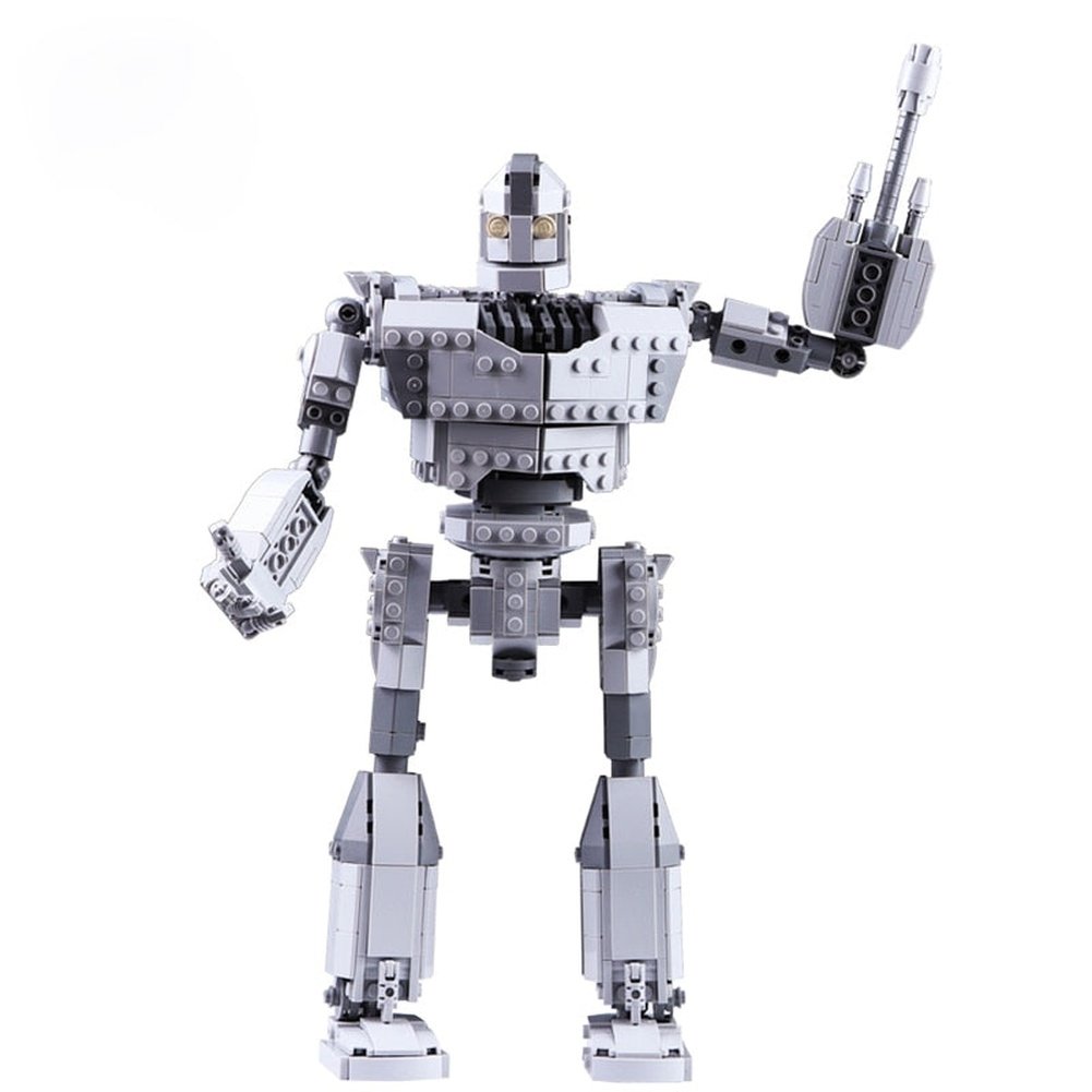 New MOC Robot Fit The Iron Robot City Figures Giant Model Building Blocks Bricks Kids Toys Boy Gifts Birthday Jurassic Bricks