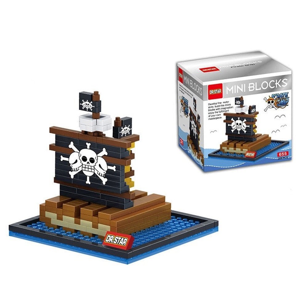 One Piece Pirate Ship Series Building Blocks Bricks Anime Figure Mini Action Figures Education Game Toys Kids Birthday Gifts Jurassic Bricks