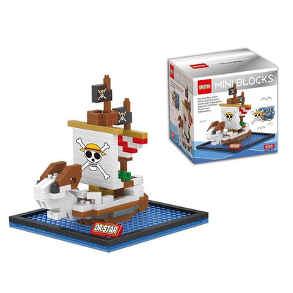 One Piece Pirate Ship Series Building Blocks Bricks Anime Figure Mini Action Figures Education Game Toys Kids Birthday Gifts Jurassic Bricks