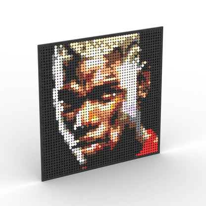 Pixel Art Mosaic Decoration Painting Building Blocks Football Sports Stars DIY Toy Children Birthday Gift Jurassic Bricks