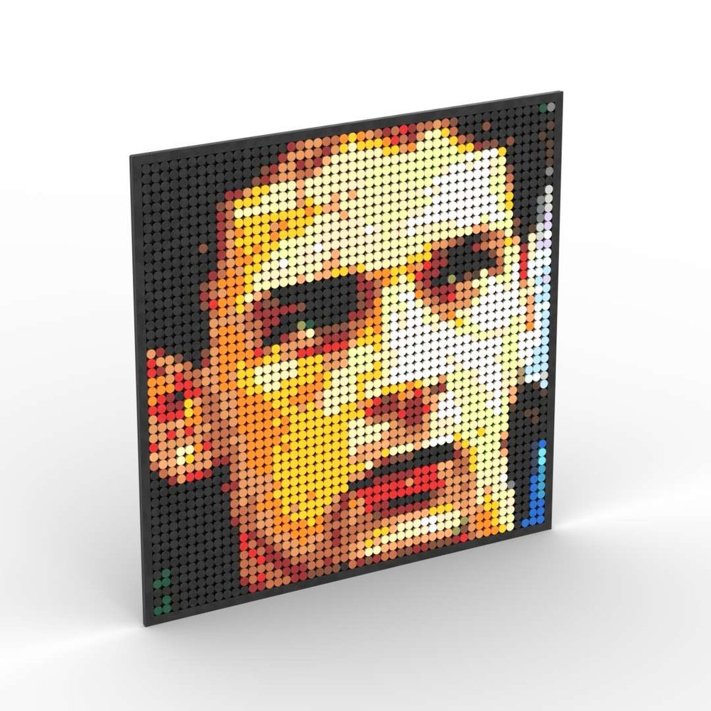 Pixel Art Mosaic Decoration Painting Building Blocks Football Sports Stars DIY Toy Children Birthday Gift Jurassic Bricks