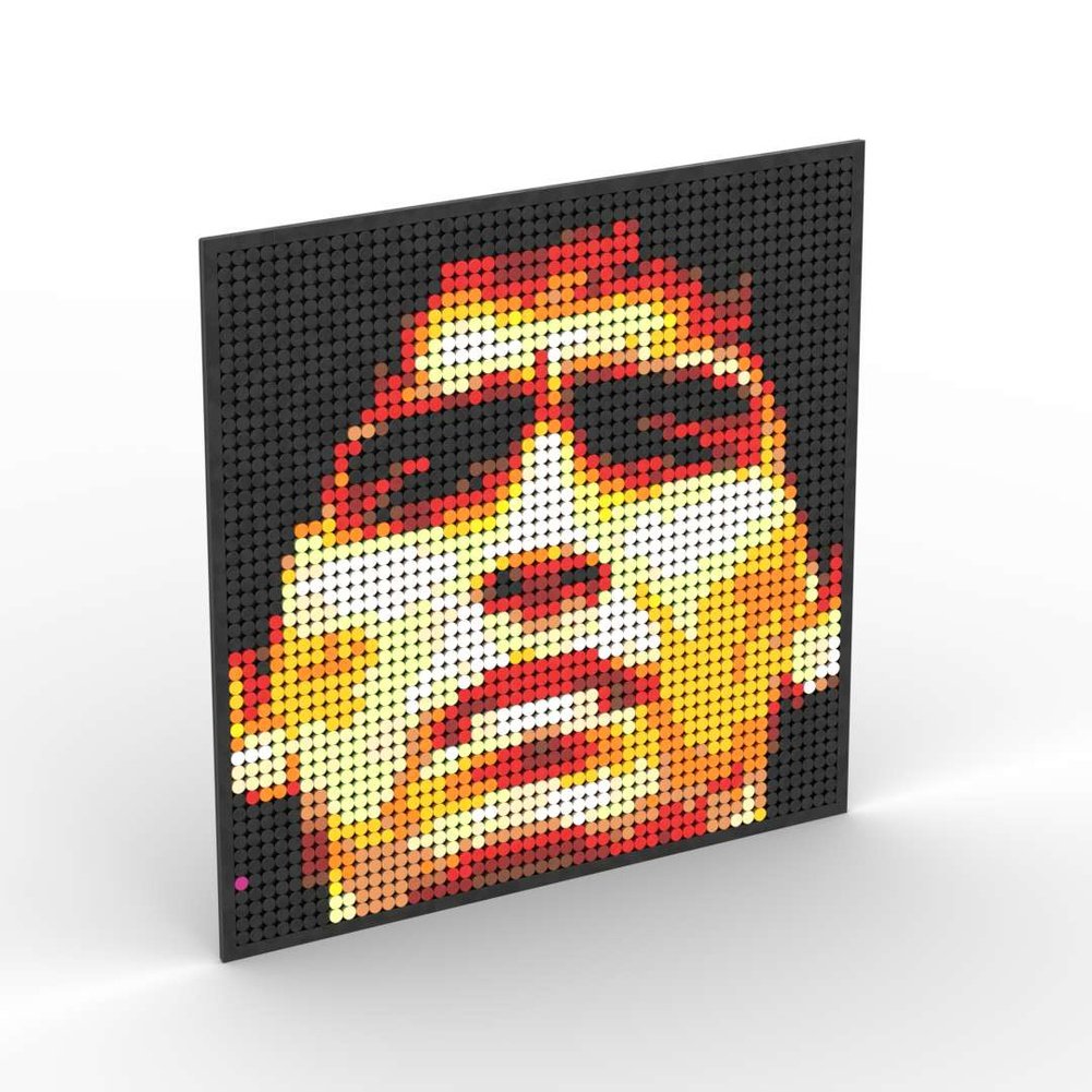 Pixel Art Mosaic Decoration Painting Building Blocks Football Sports Stars DIY Toy Children Birthday Gift Jurassic Bricks