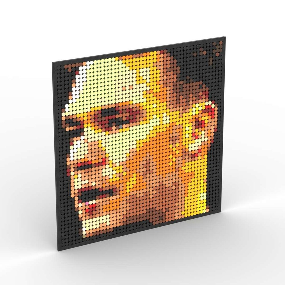 Pixel Art Mosaic Decoration Painting Building Blocks Football Sports Stars DIY Toy Children Birthday Gift Jurassic Bricks