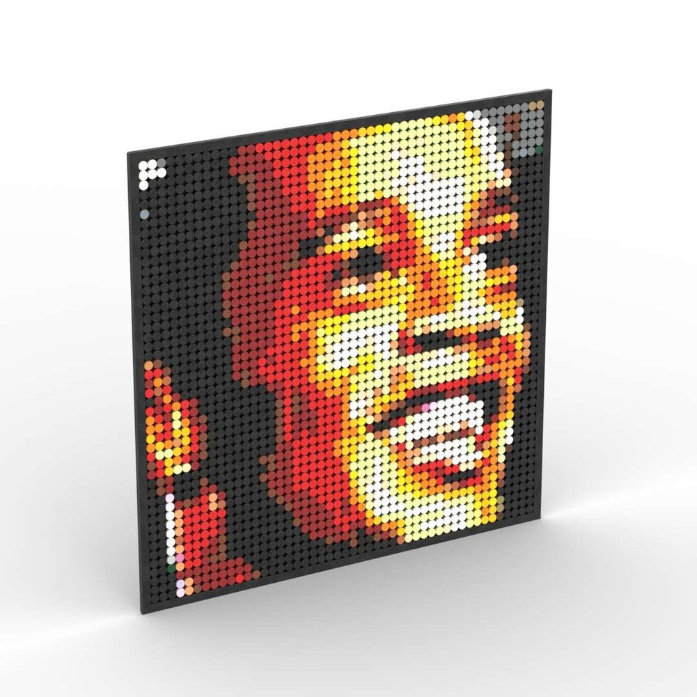 Pixel Art Mosaic Decoration Painting Building Blocks Football Sports Stars DIY Toy Children Birthday Gift Jurassic Bricks