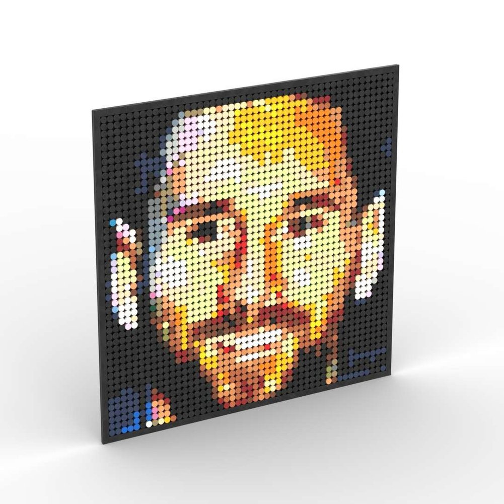 Pixel Art Mosaic Decoration Painting Building Blocks Football Sports Stars DIY Toy Children Birthday Gift Jurassic Bricks