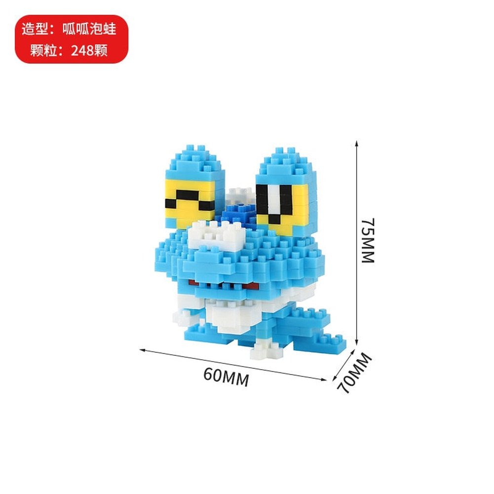 Pokemon Micro Building Blocks Squirtle Bulbasaur Charizard Blastoise Venusaur Charmander Gengar Abra Lapras Assembly Blocks Toys Jurassic Bricks