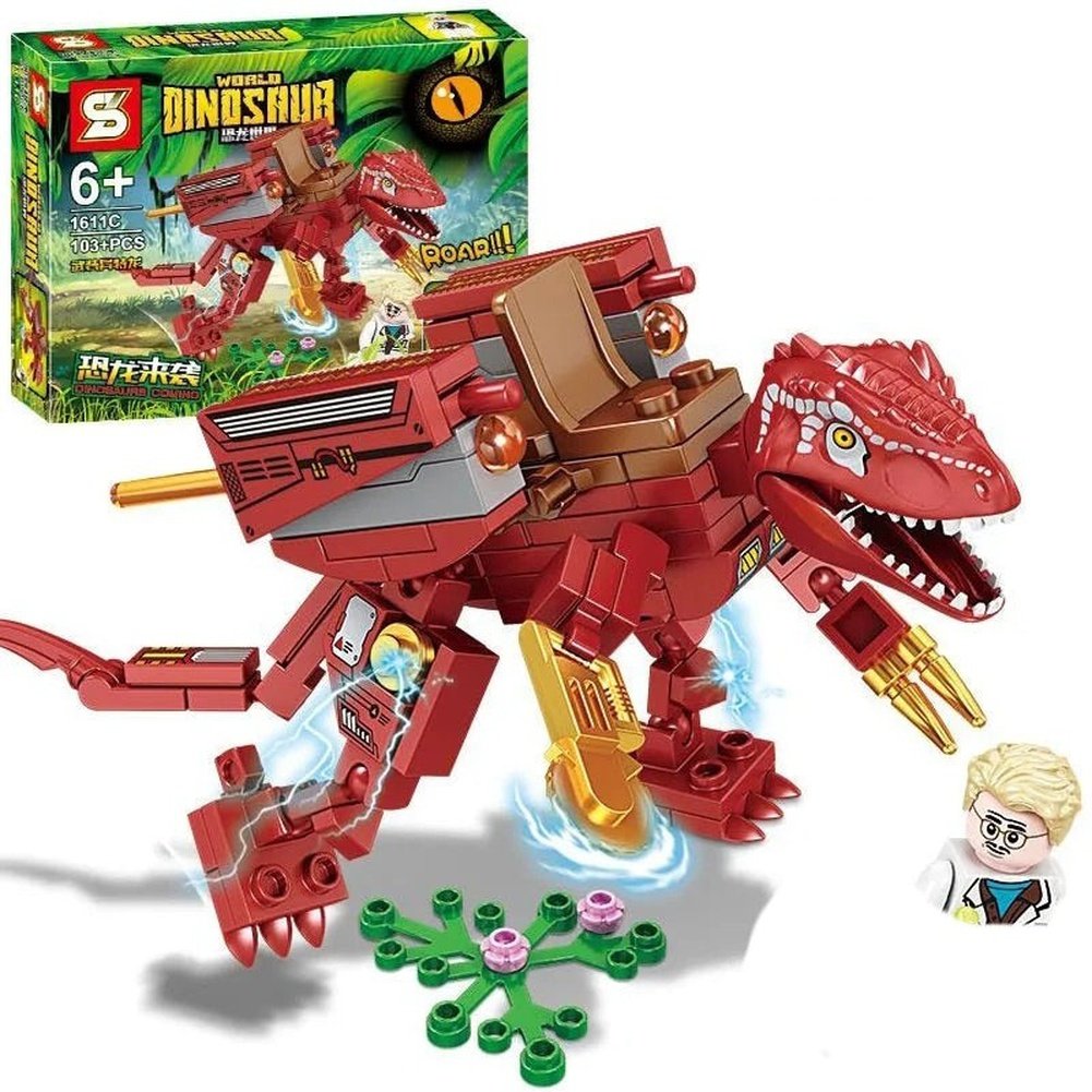Custom MOC Same as Major Brands! Prehistoric Planet Jurassic Age Dinosaur Brick Compatible Legodinosaur Developmental Toy Building Block Brick Toys  Boy
