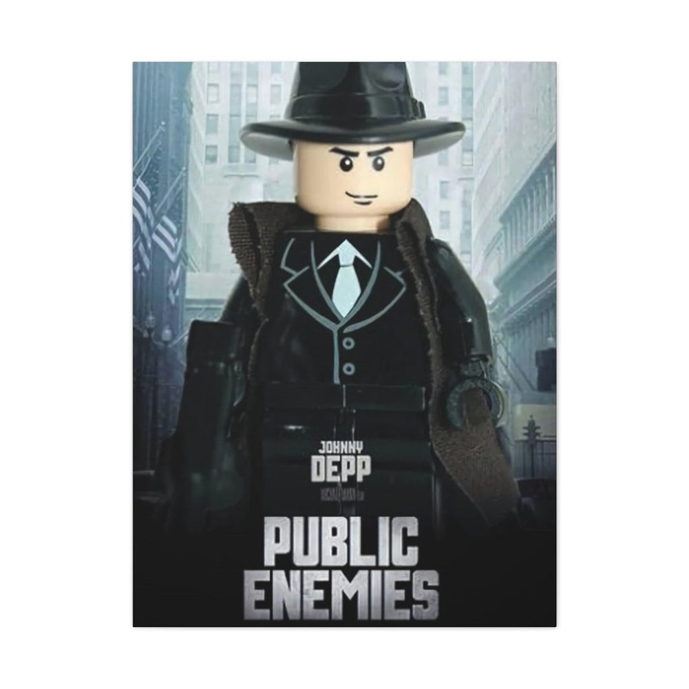 Custom MOC Same as Major Brands! Public Enemies LEGO Movie Wall Art Canvas Art With Backing.