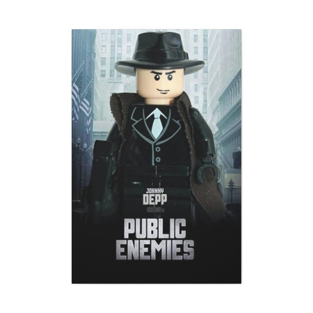 Custom MOC Same as Major Brands! Public Enemies LEGO Movie Wall Art Canvas Art With Backing.