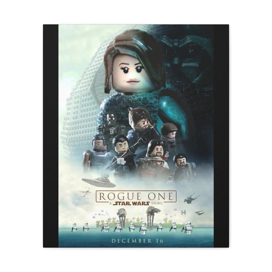 Rouge One Star Wars LEGO Movie Wall Art Canvas Art With Backing. Jurassic Bricks