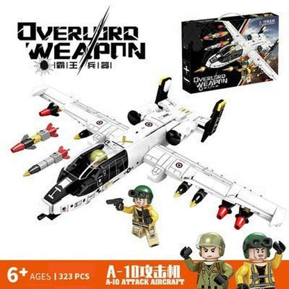 Custom MOC Same as Major Brands! Modern Soldier Planes Gunship Fighters Model Building Blocks Airplane  Toys Technical