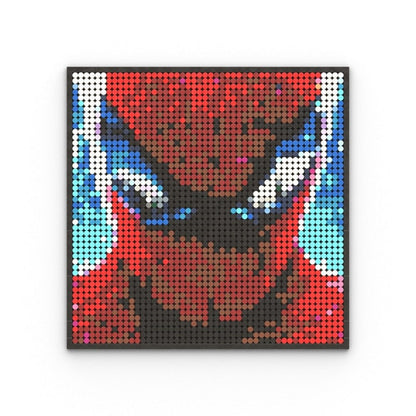 Custom MOC Same as Major Brands! Super Hero / Villain  Movie Pixel Art Mosaic Building Blocks Toys Bricks MOC Mural DIY Movie