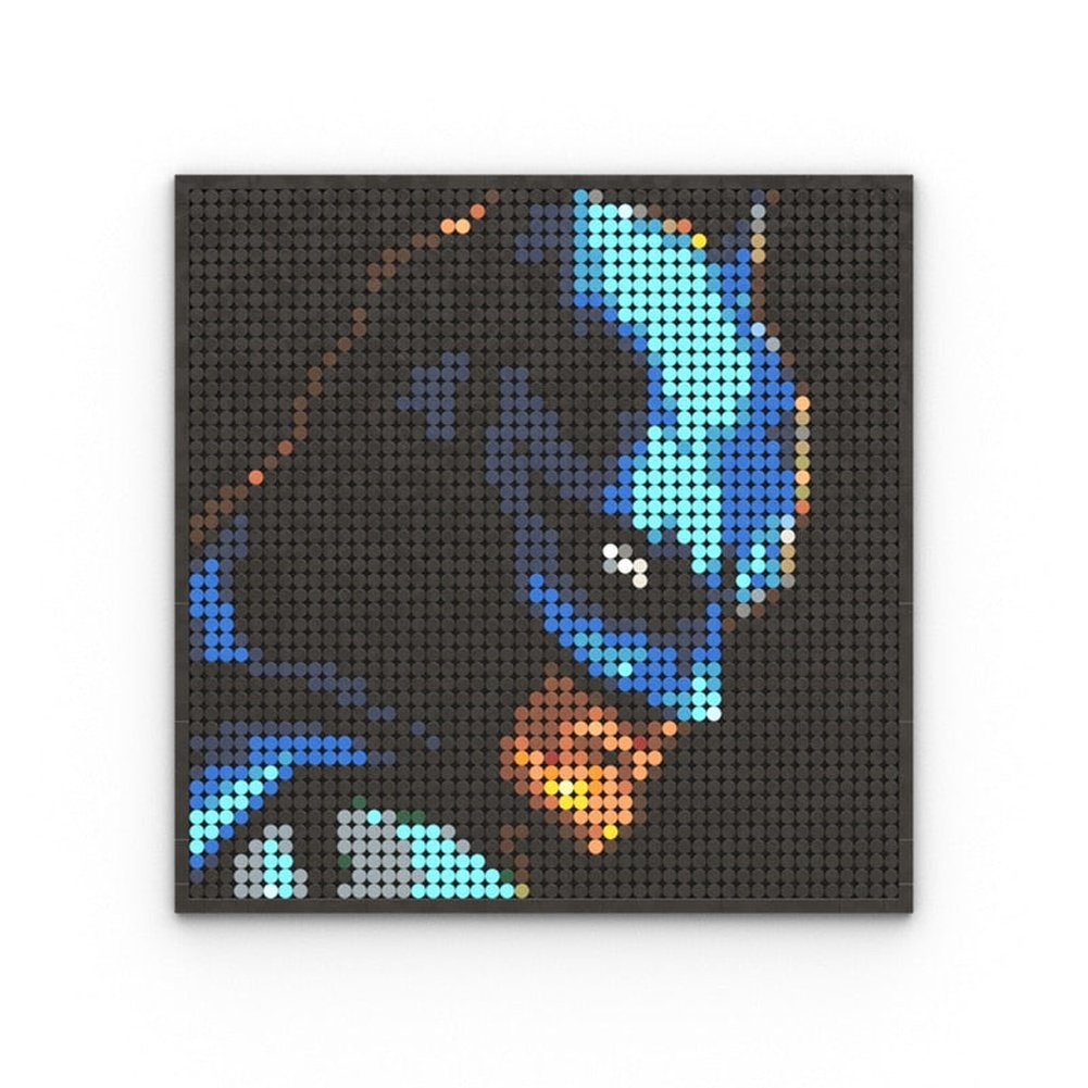 Custom MOC Same as Major Brands! Super Hero / Villain  Movie Pixel Art Mosaic Building Blocks Toys Bricks MOC Mural DIY Movie