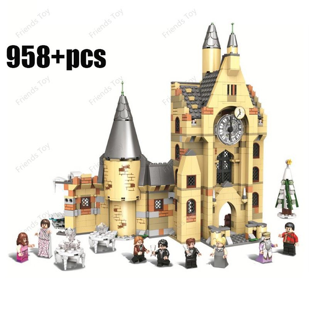 MOC NON LEGO Harry Potter Wizards 35 Different Sets: Chess Knight Bus Great Hall Tower Castle Office Willow Express 4 Privet Drive Burrow Blocks