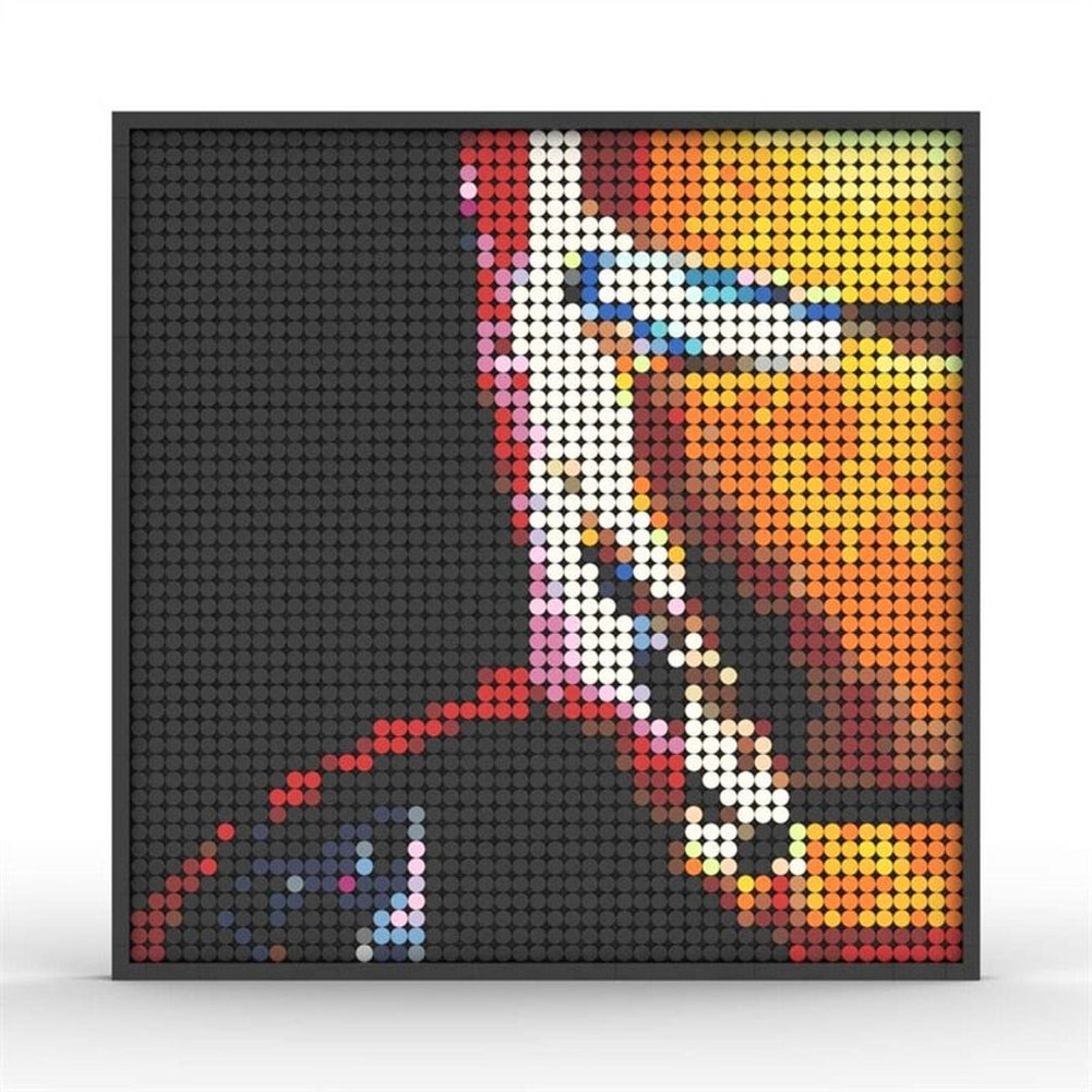 Custom MOC Same as Major Brands! Super Hero / Villain  Movie Pixel Art Mosaic Building Blocks Toys Bricks MOC Mural DIY Movie