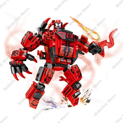 Custom MOC Same as Major Brands! 2 IN 1 Super Hero Movie Avengers Clan Transforming Mecha Motorcycle Model Building Blocks Bricks Sets Classic Dolls Kids Toys Gits