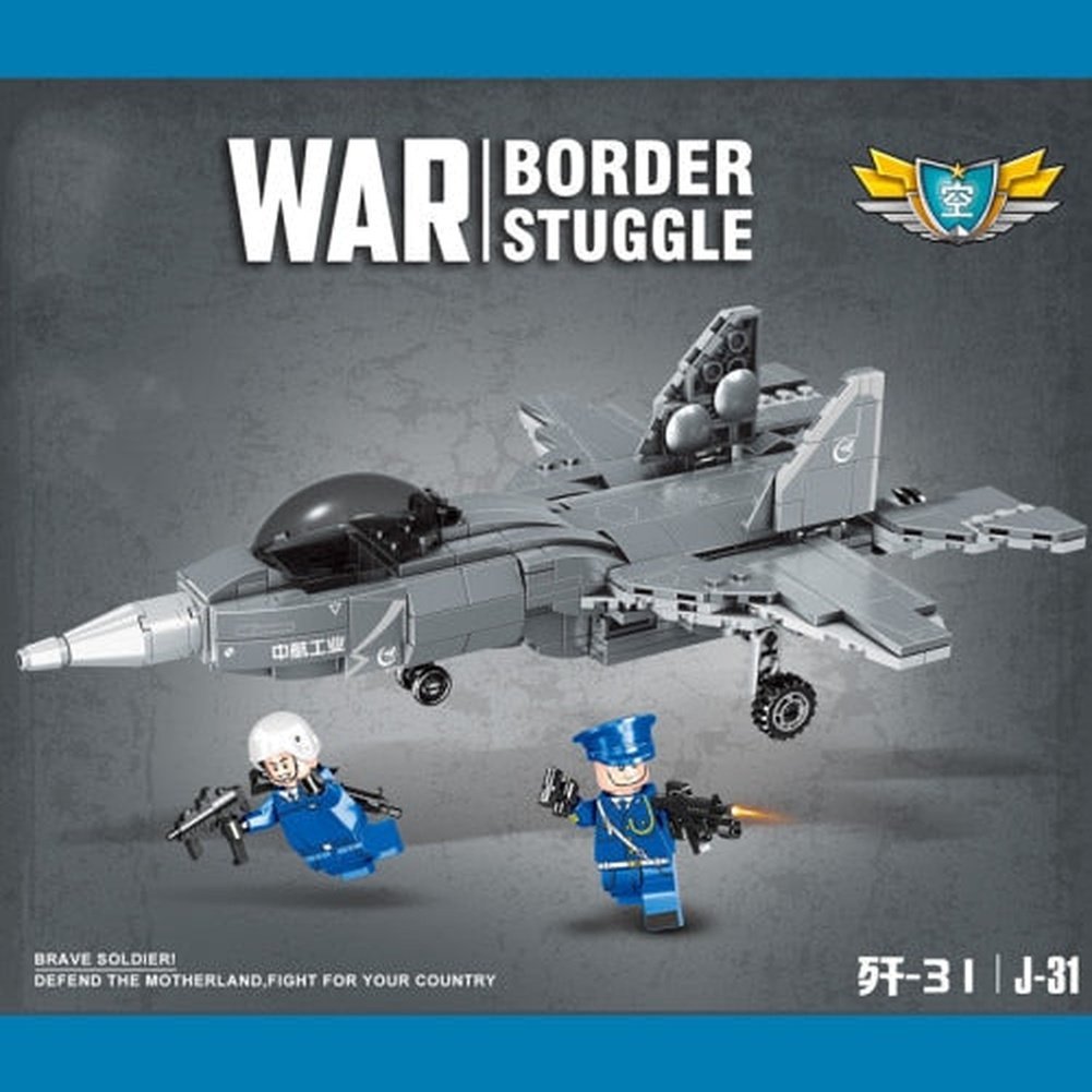 Custom MOC Same as Major Brands! Modern Soldier Planes Gunship Fighters Model Building Blocks Airplane  Toys Technical