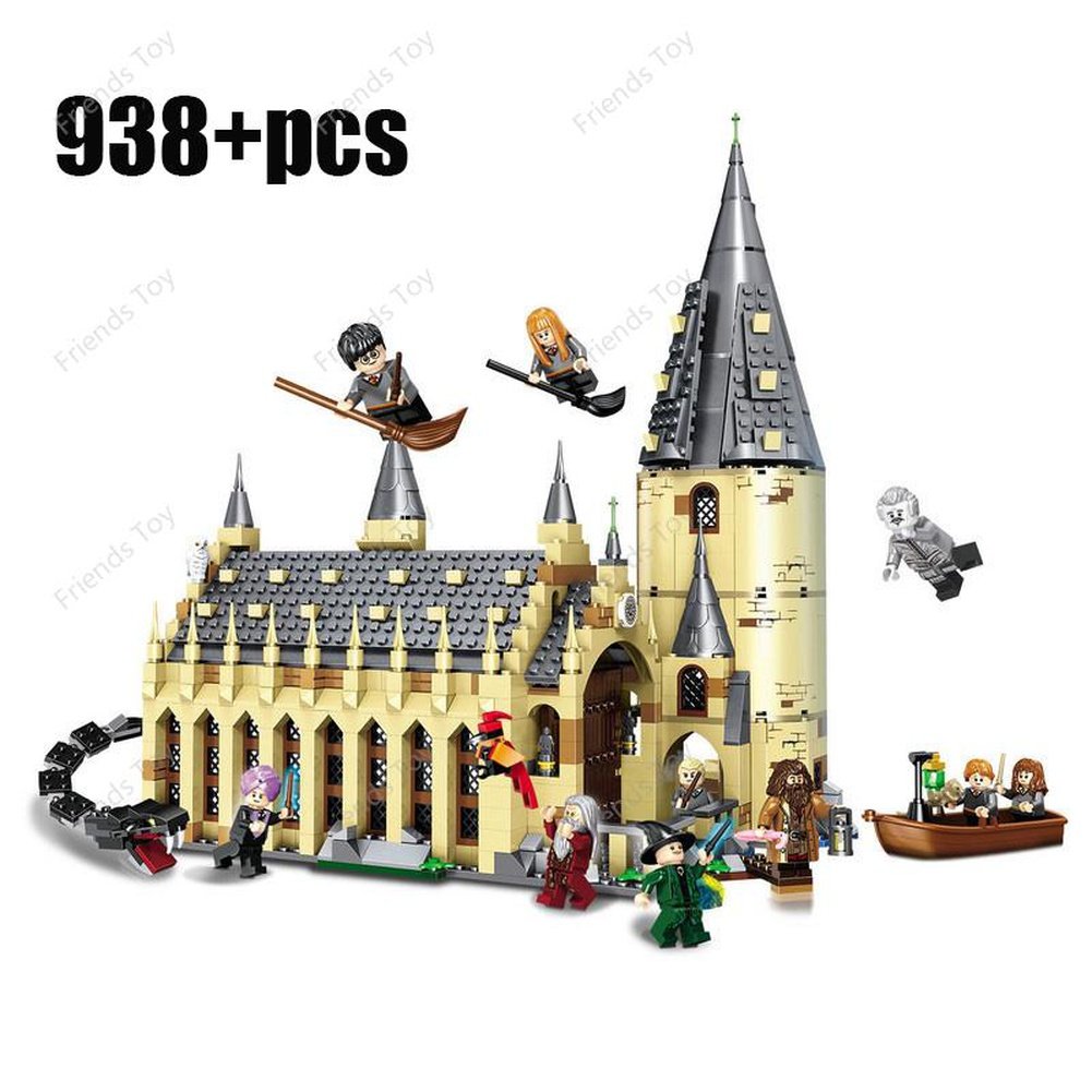 MOC NON LEGO Harry Potter Wizards 35 Different Sets: Chess Knight Bus Great Hall Tower Castle Office Willow Express 4 Privet Drive Burrow Blocks