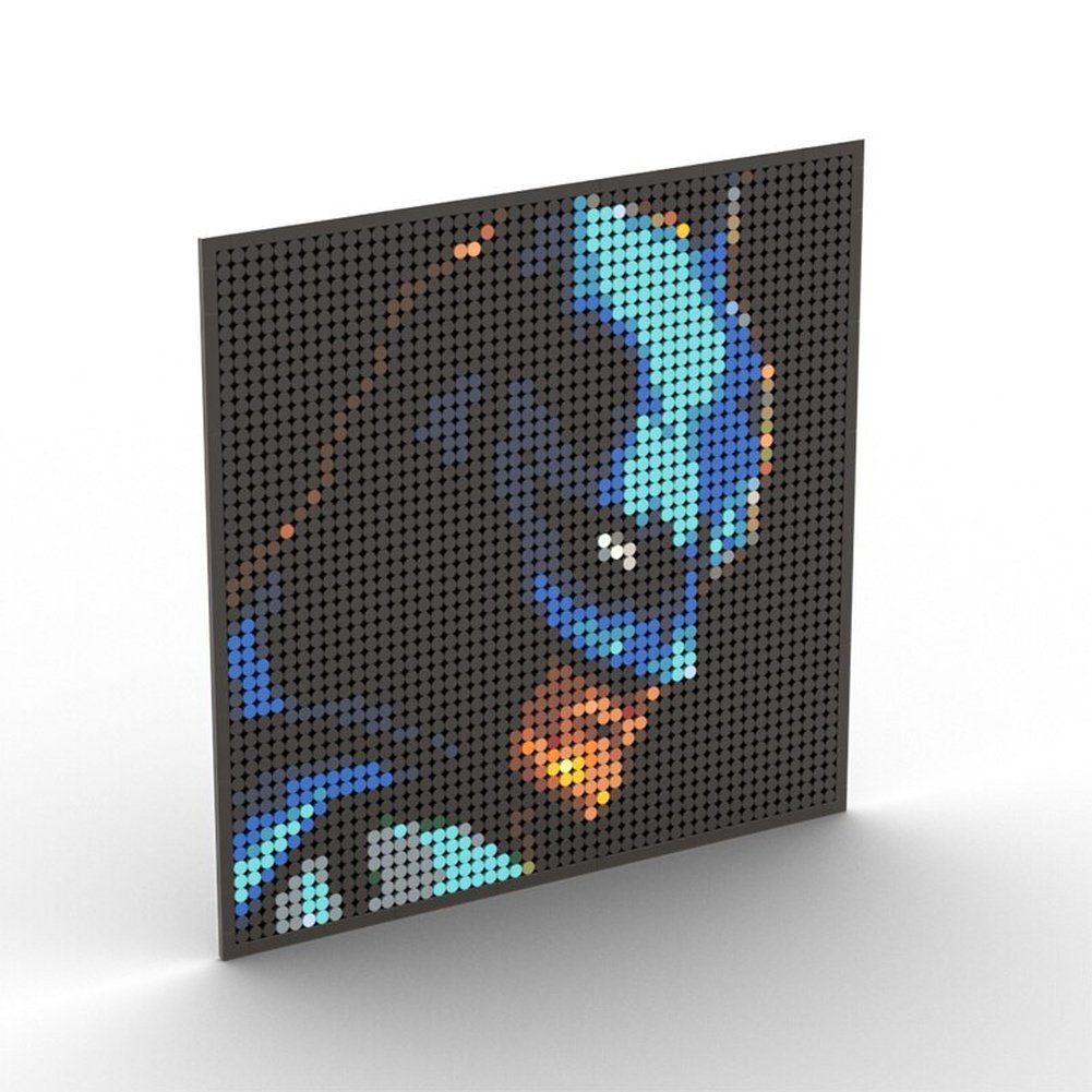 Custom MOC Same as Major Brands! Super Hero / Villain  Movie Pixel Art Mosaic Building Blocks Toys Bricks MOC Mural DIY Movie