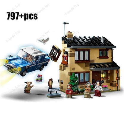 MOC NON LEGO Harry Potter Wizards 35 Different Sets: Chess Knight Bus Great Hall Tower Castle Office Willow Express 4 Privet Drive Burrow Blocks