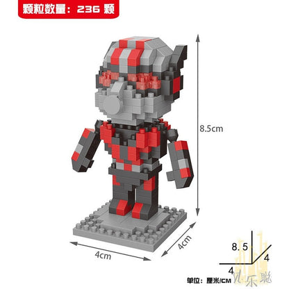 MOC NON LEGO Block Cartoon Anime Super Hero Avengers Superhero Iron Man Captain America Spider Toy DIY Building Bouwstenen Speelgoed