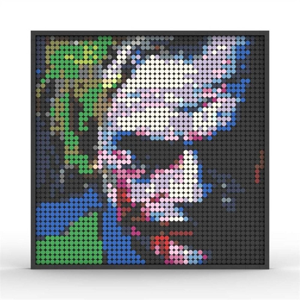 Custom MOC Same as Major Brands! Super Hero / Villain  Movie Pixel Art Mosaic Building Blocks Toys Bricks MOC Mural DIY Movie