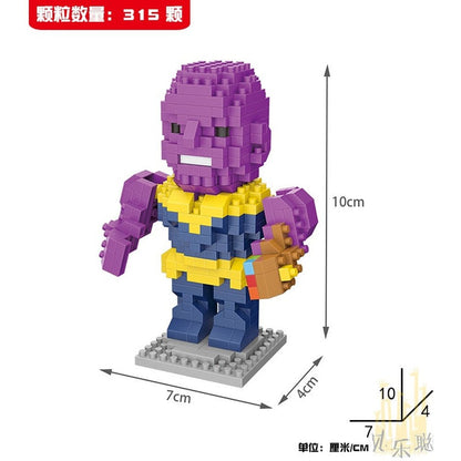 MOC NON LEGO Block Cartoon Anime Super Hero Avengers Superhero Iron Man Captain America Spider Toy DIY Building Bouwstenen Speelgoed