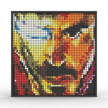 Custom MOC Same as Major Brands! Super Hero / Villain  Movie Pixel Art Mosaic Building Blocks Toys Bricks MOC Mural DIY Movie