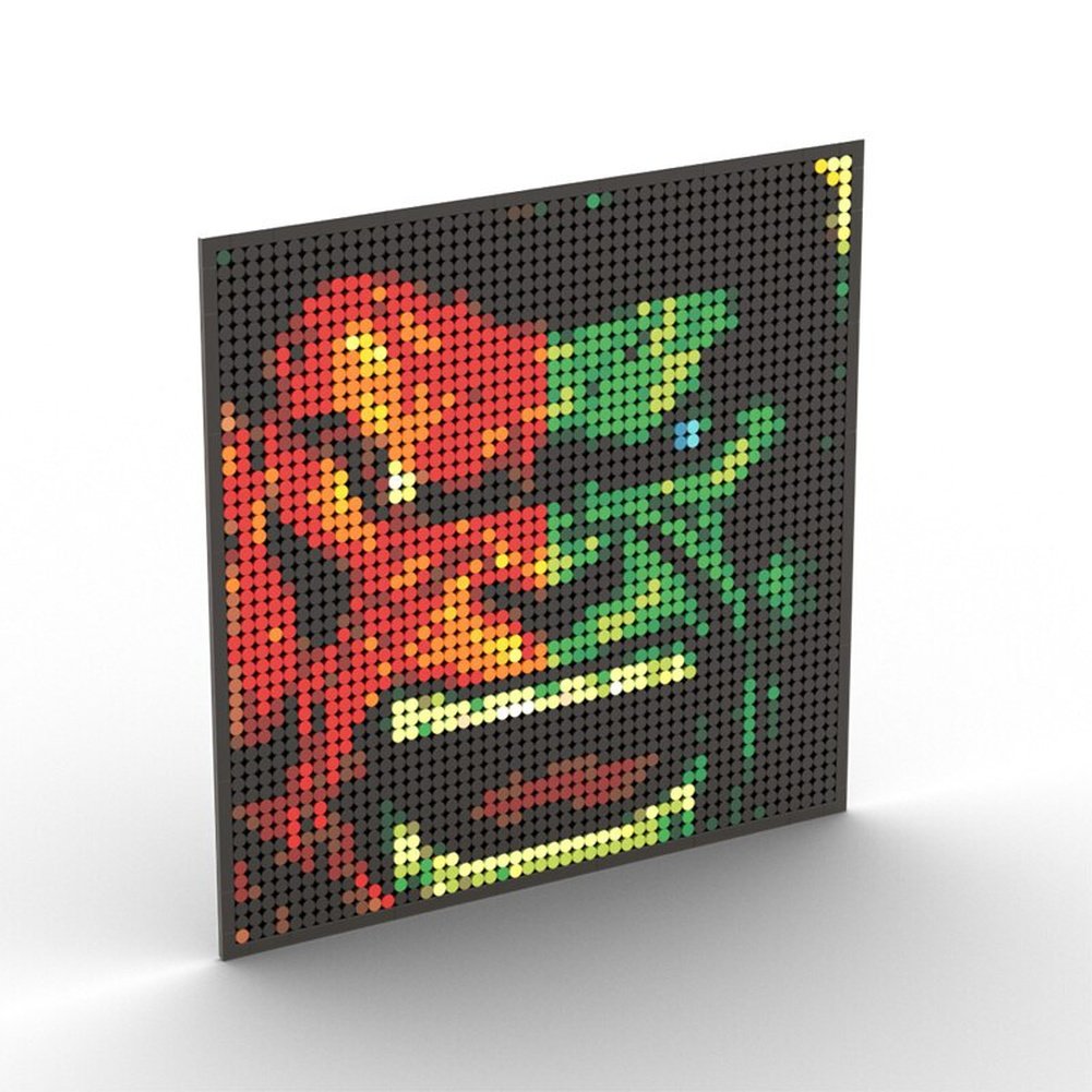 Custom MOC Same as Major Brands! Super Hero / Villain  Movie Pixel Art Mosaic Building Blocks Toys Bricks MOC Mural DIY Movie