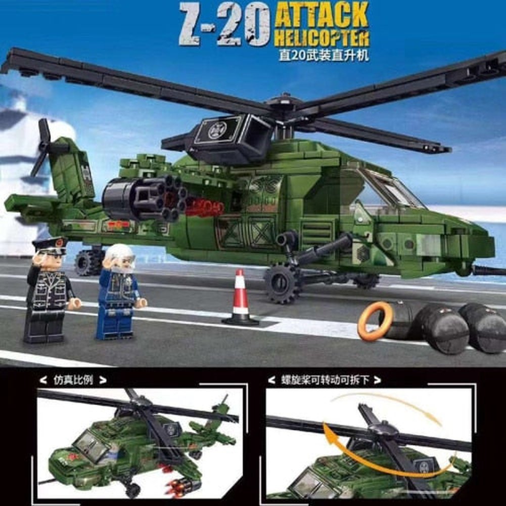 Custom MOC Same as Major Brands! Modern Soldier Planes Gunship Fighters Model Building Blocks Airplane  Toys Technical