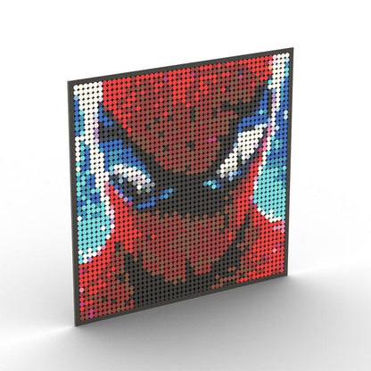 Custom MOC Same as Major Brands! Super Hero / Villain  Movie Pixel Art Mosaic Building Blocks Toys Bricks MOC Mural DIY Movie