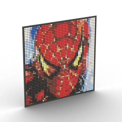 Custom MOC Same as Major Brands! Super Hero / Villain  Movie Pixel Art Mosaic Building Blocks Toys Bricks MOC Mural DIY Movie