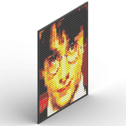 Custom MOC Same as Major Brands! Super Hero / Villain  Movie Pixel Art Mosaic Building Blocks Toys Bricks MOC Mural DIY Movie