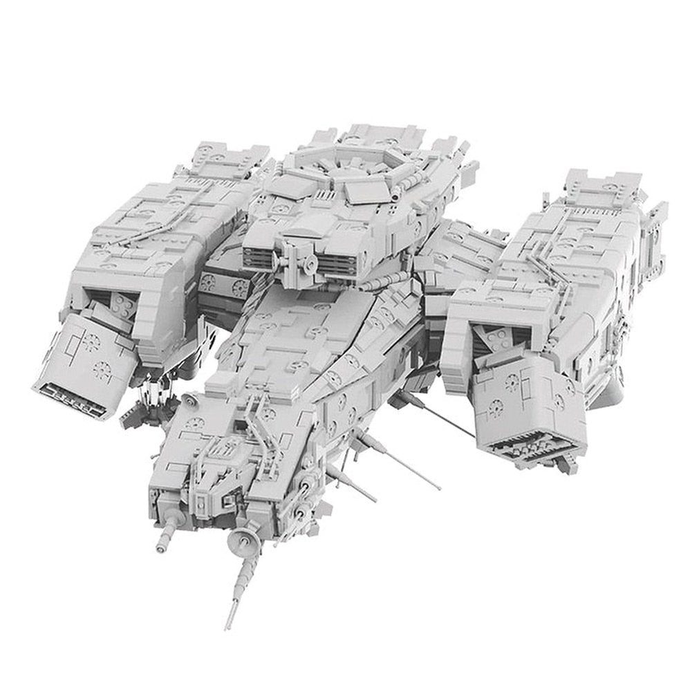 Space Series USCSS Nostromo Spaceship Building Blocks Set For Aliens Battle Ships Warship Model Toys For Children Gifts Jurassic Bricks