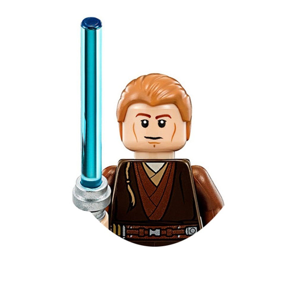 Star W Luke Skywalker Ahsoka Tano Building Block Yoda Obi-Wan Kenobi Sith Kylo Ren Count Dooku Starkiller Brick Figure Toy Jurassic Bricks