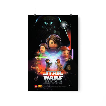 Custom MOC Same as Major Brands! Star Wars Episode III  LEGO Movie Wall Art POSTER ONLY