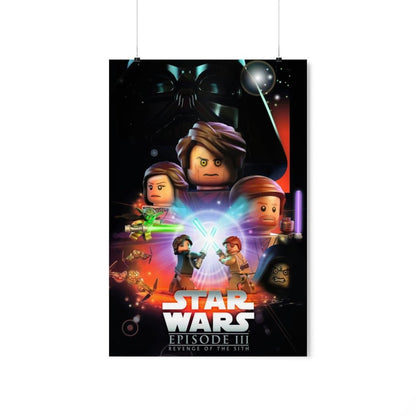 Custom MOC Same as Major Brands! Star Wars Episode III v2 LEGO Movie Wall Art POSTER ONLY