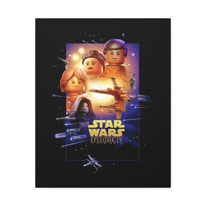 Custom MOC Same as Major Brands! Star Wars Episode IV LEGO Movie Wall Art Canvas Art With Backing.