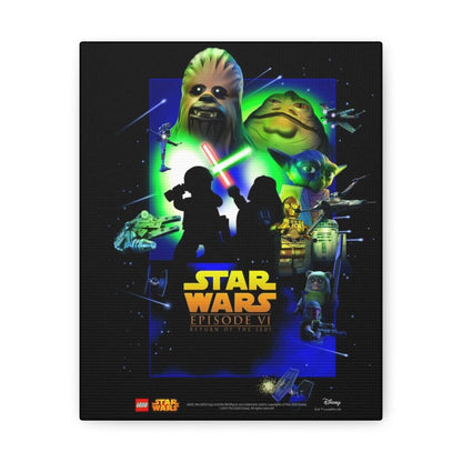 Custom MOC Same as Major Brands! Star Wars Episode VI Movie Wall Art Canvas Art With Backing.